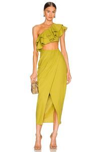 New *DEFECT* YAURA Titi Dress in Green Size UK 8 REVOLVE MSRP $210